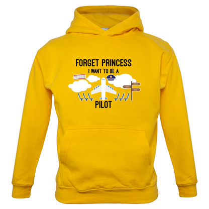 Forget Princess Pilot Kids T Shirt