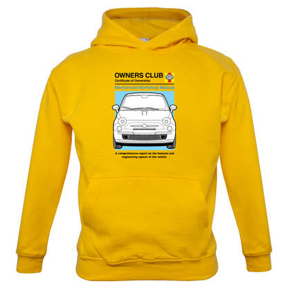 Car Owners Manual Fiat 500 Kids T Shirt