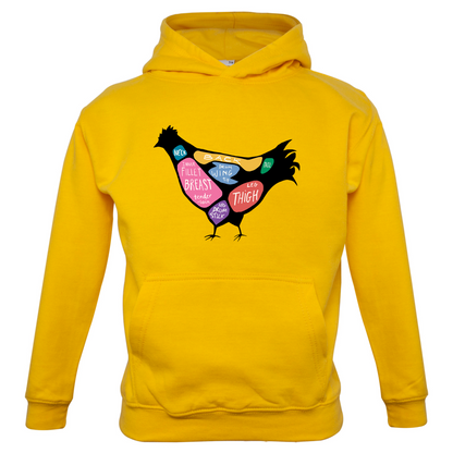 Butcher Chicken Diagram Kids T Shirt
