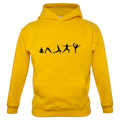 Evolution Of Yoga Kids T Shirt