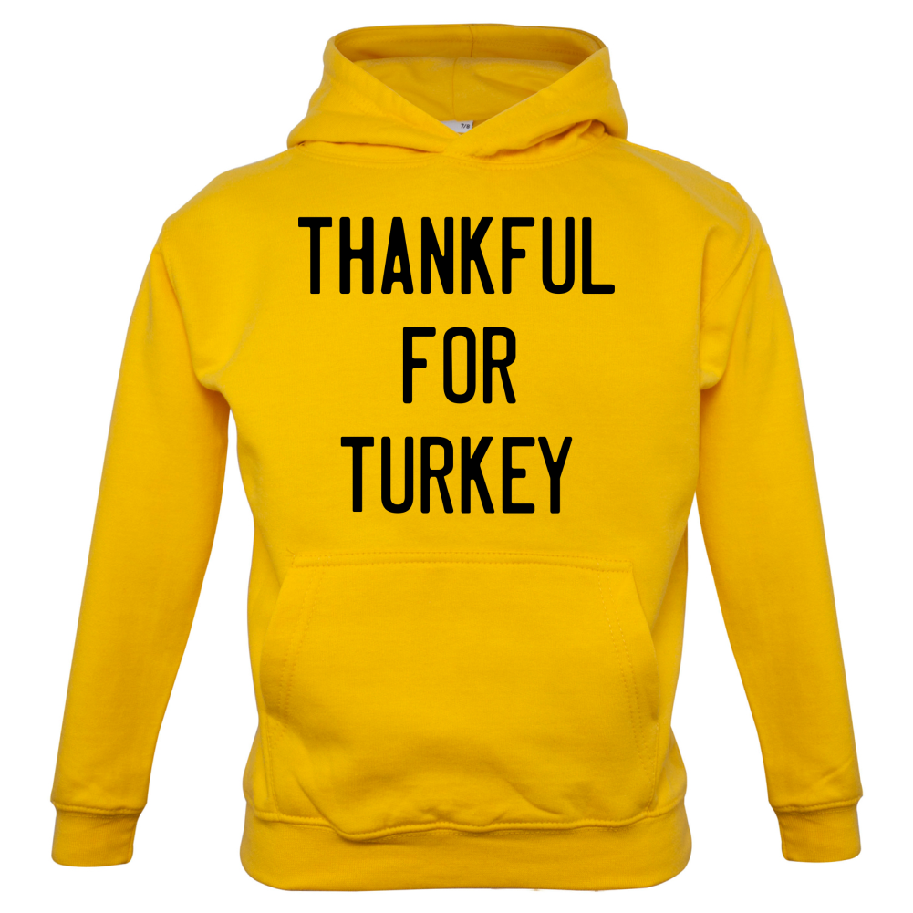 Thankful For Turkey Kids T Shirt
