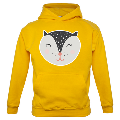 Smiley Face Badger Kids T Shirt