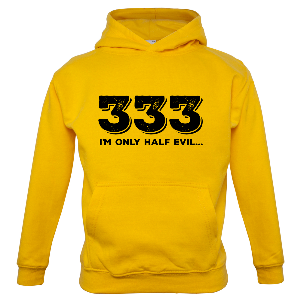 Half Evil 333 Kids T Shirt