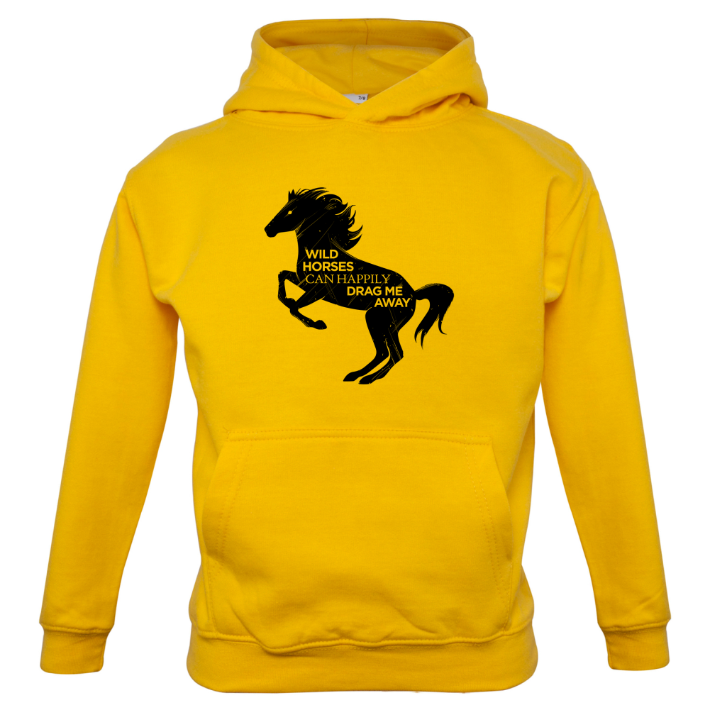 Wild Horses Can Drag Me Away Kids T Shirt
