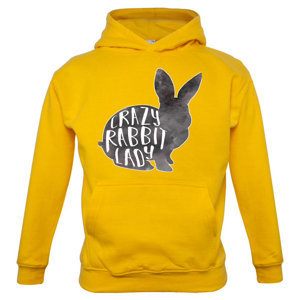 Crazy Rabbit Lady Kids T Shirt