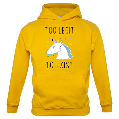 Too Legit To Exist Kids T Shirt