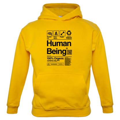 100% Organic Human Being Kids T Shirt