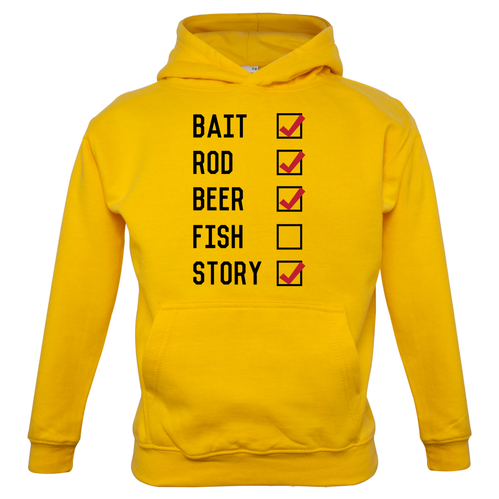 Fishing Checklist Kids T Shirt