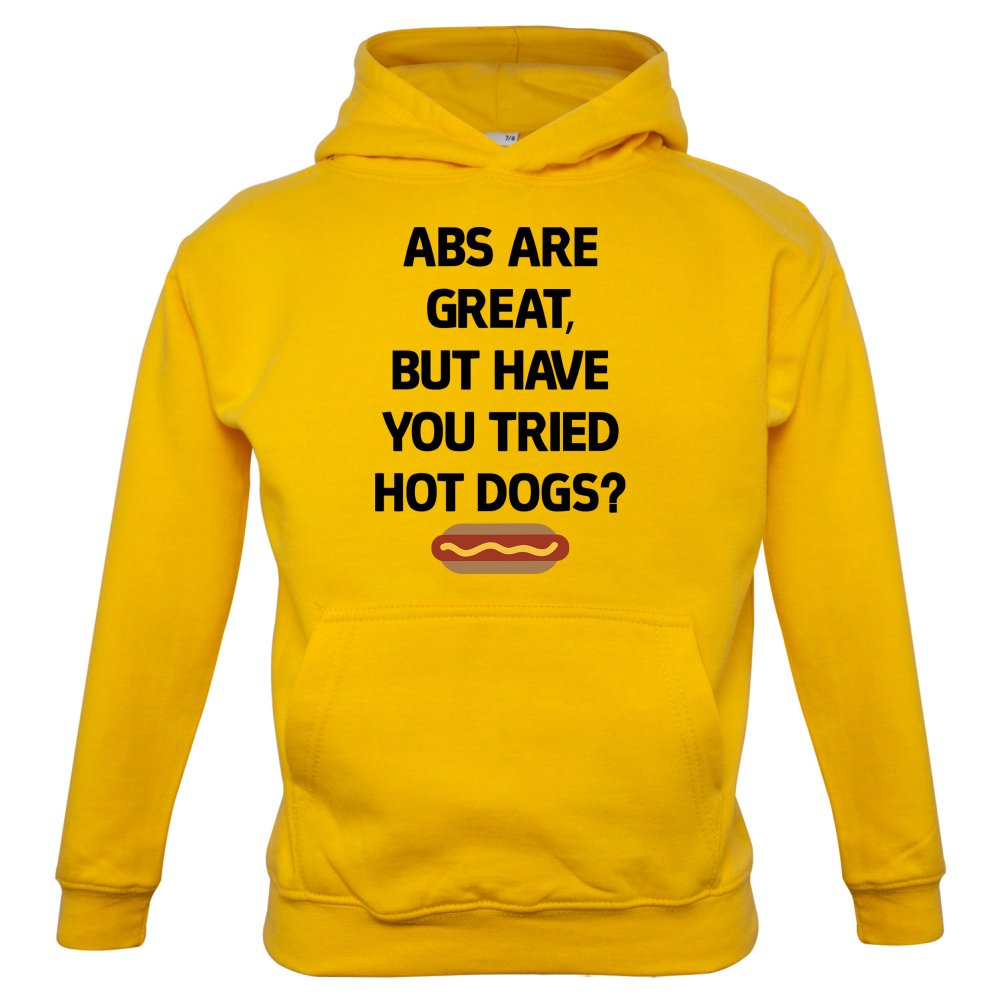 Abs Are Great, Hot Dogs  Kids T Shirt