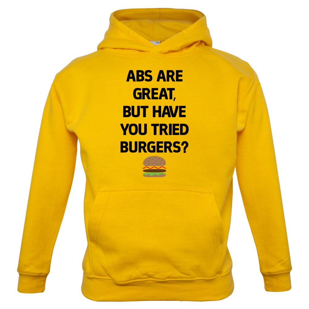 Abs Are Great, Burgers Kids T Shirt