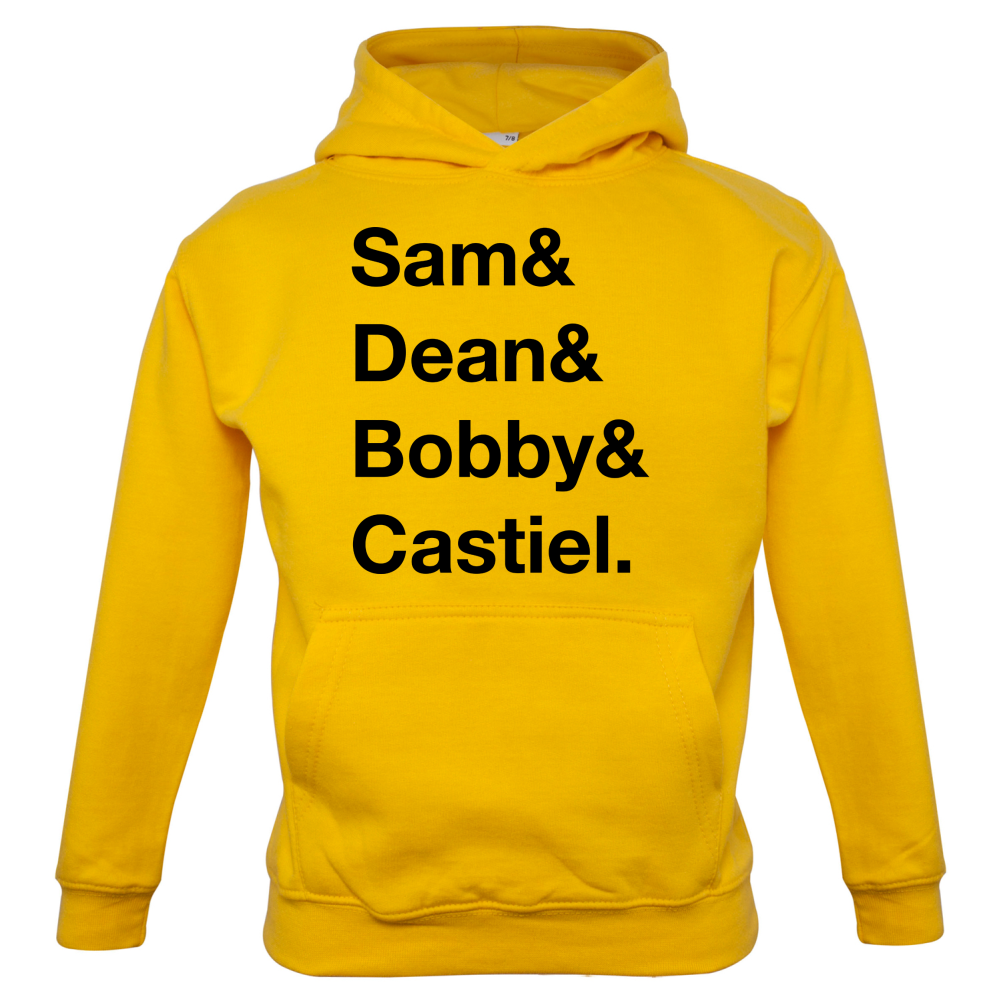 Sam & Dean & Bobby & Castiel Kids T Shirt