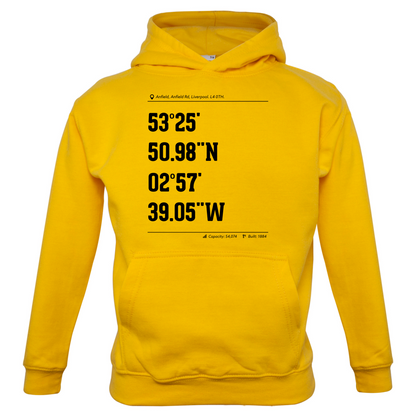Stadium Coordinates Liverpool Kids T Shirt