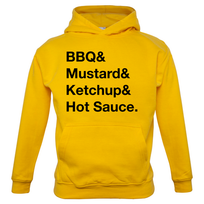 BBQ & Mustart & Ketchup Kids T Shirt