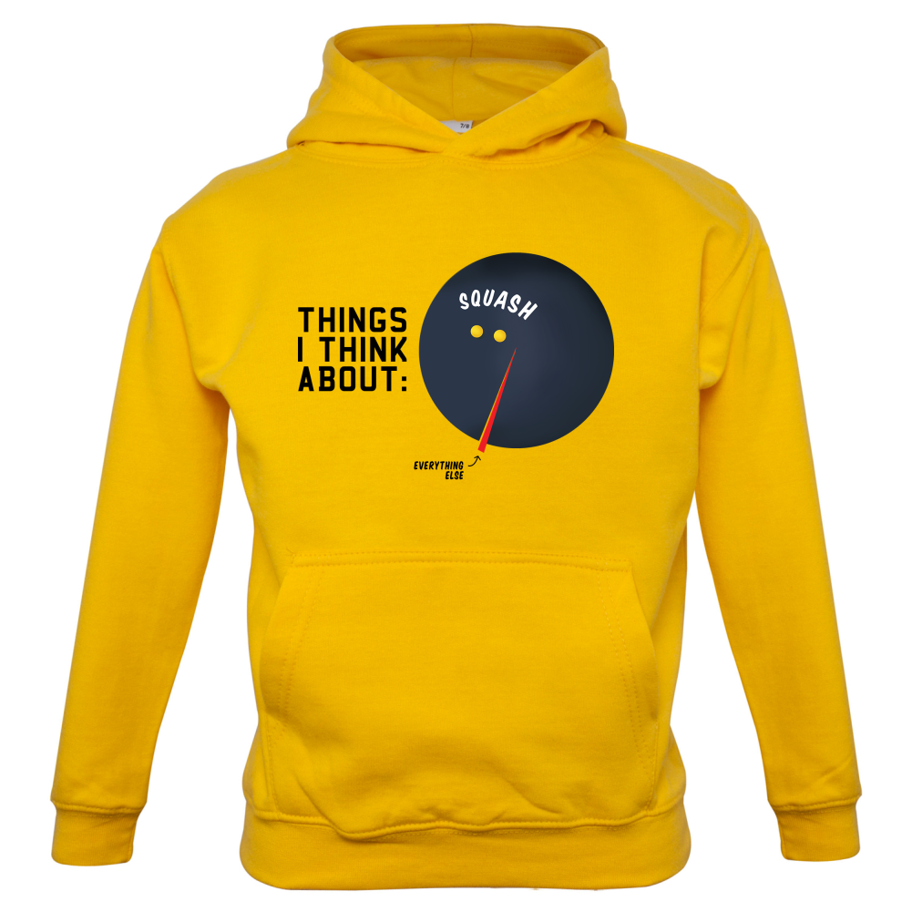 I Thiink About Squash Kids T Shirt