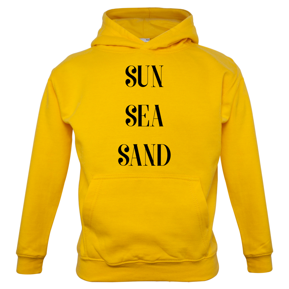 Sun Sea Sand Kids T Shirt