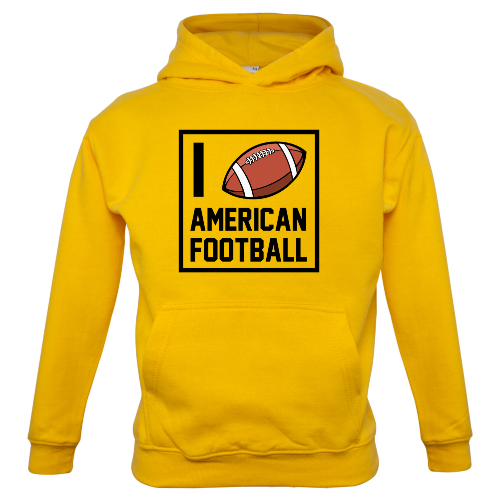 I Heart American Football Kids T Shirt