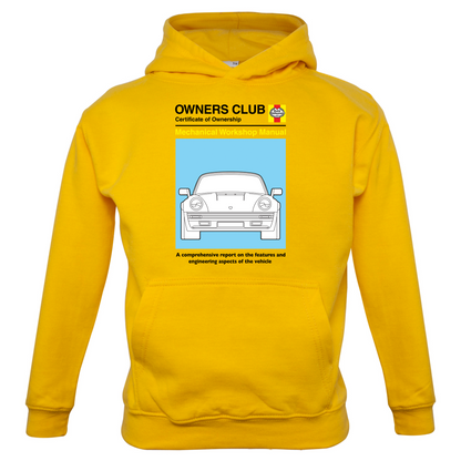 Car Owners Manual 964 Turbo Kids T Shirt