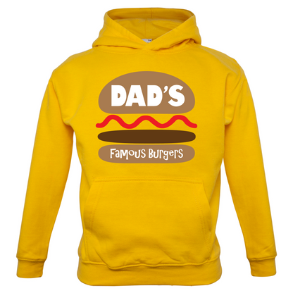 Dad's Famous Burgers Kids T Shirt