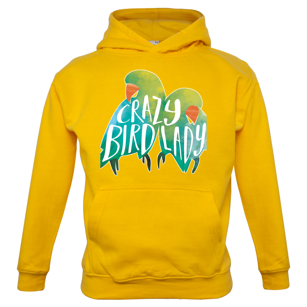 Crazy Bird Lady Kids T Shirt