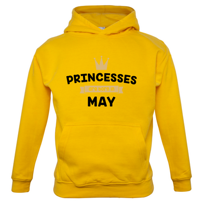 Princesses Are Born In May Kids T Shirt