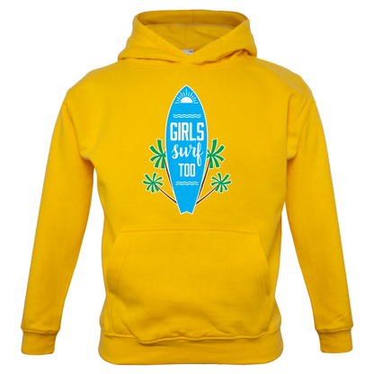 Girls Surf Too Kids T Shirt