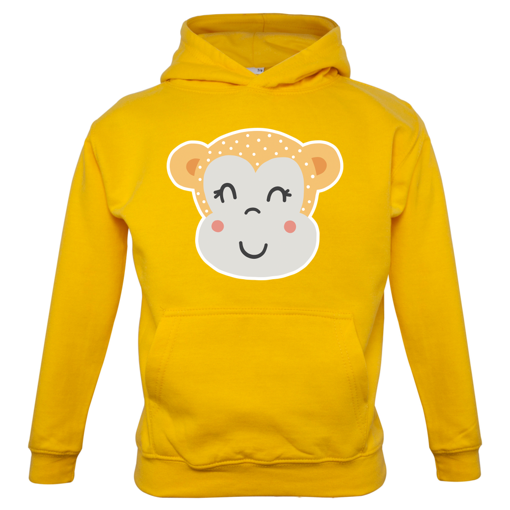 Smiley Face Monkey  Kids T Shirt