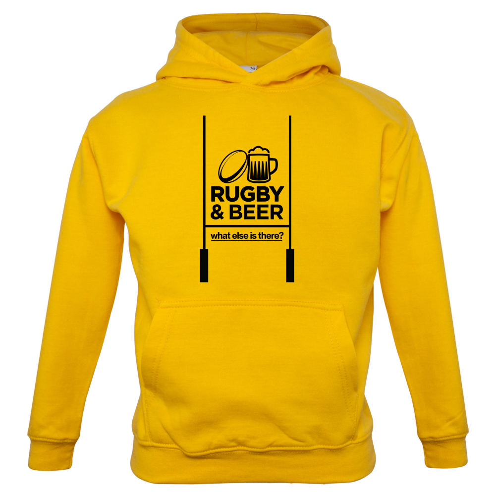 Rugby And Beer Kids T Shirt