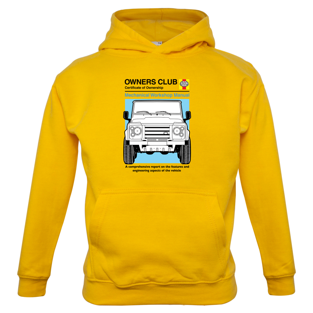 Car Owners Manual Land Rover Kids T Shirt