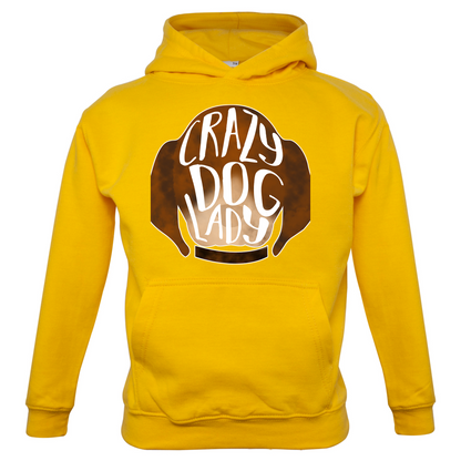 Crazy Dog Lady Kids T Shirt