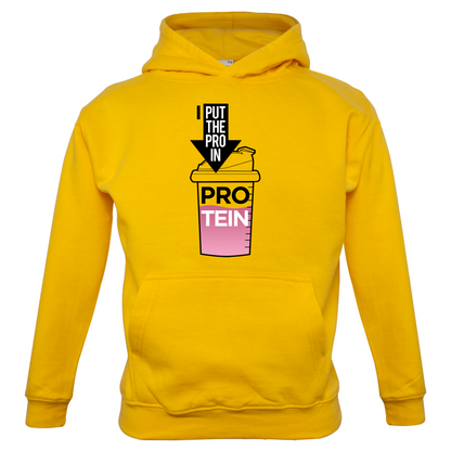 I Put Pro In Protein Kids T Shirt