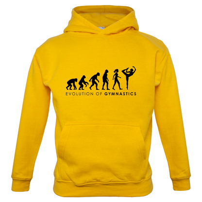 Evolution Of Woman Gymnastics Kids T Shirt