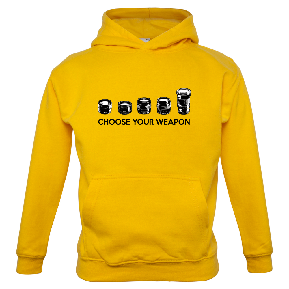 Choose your Weapon (Camera Lenses) Kids T Shirt