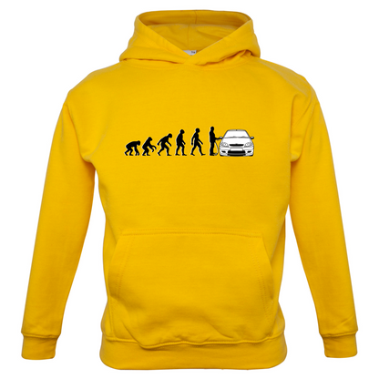 Evolution of Man Saxo Driver Kids T Shirt
