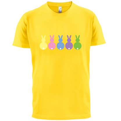 Multi Colour Easter Bunny's T Shirt