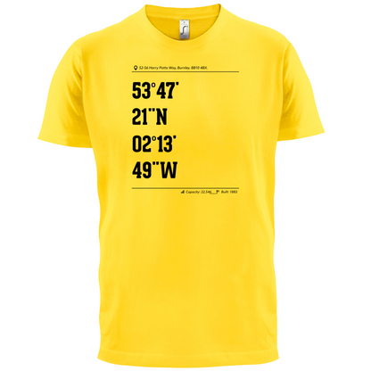 Stadium Coordinates Clarets T Shirt