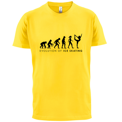 Evolution Of Woman Ice Skating T Shirt