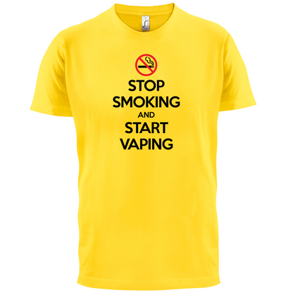 Stop Smoke Start Vaping T Shirt
