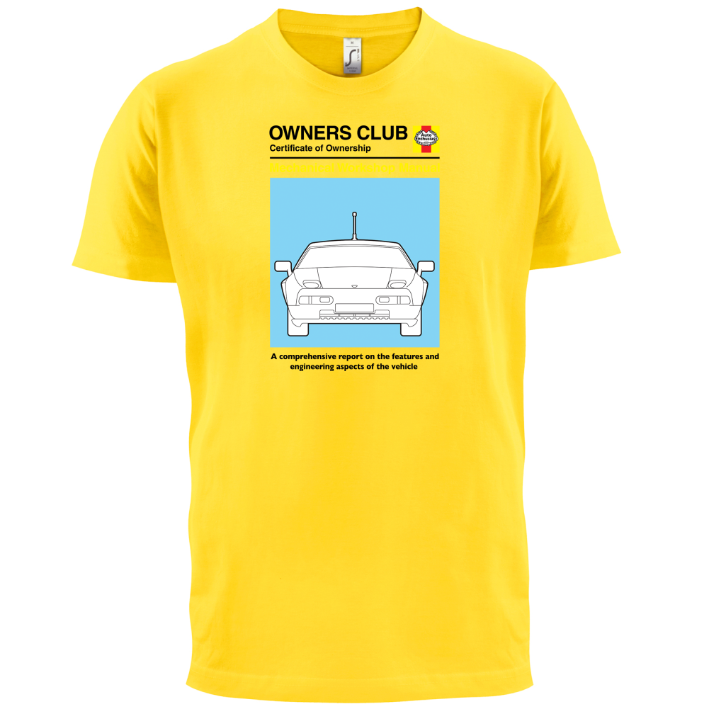 Car Owners Manual 928 Turbo T Shirt