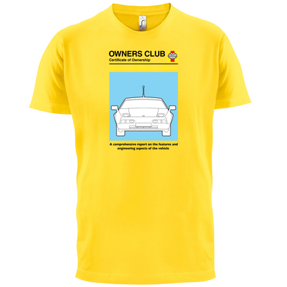 Car Owners Manual 928 Turbo T Shirt