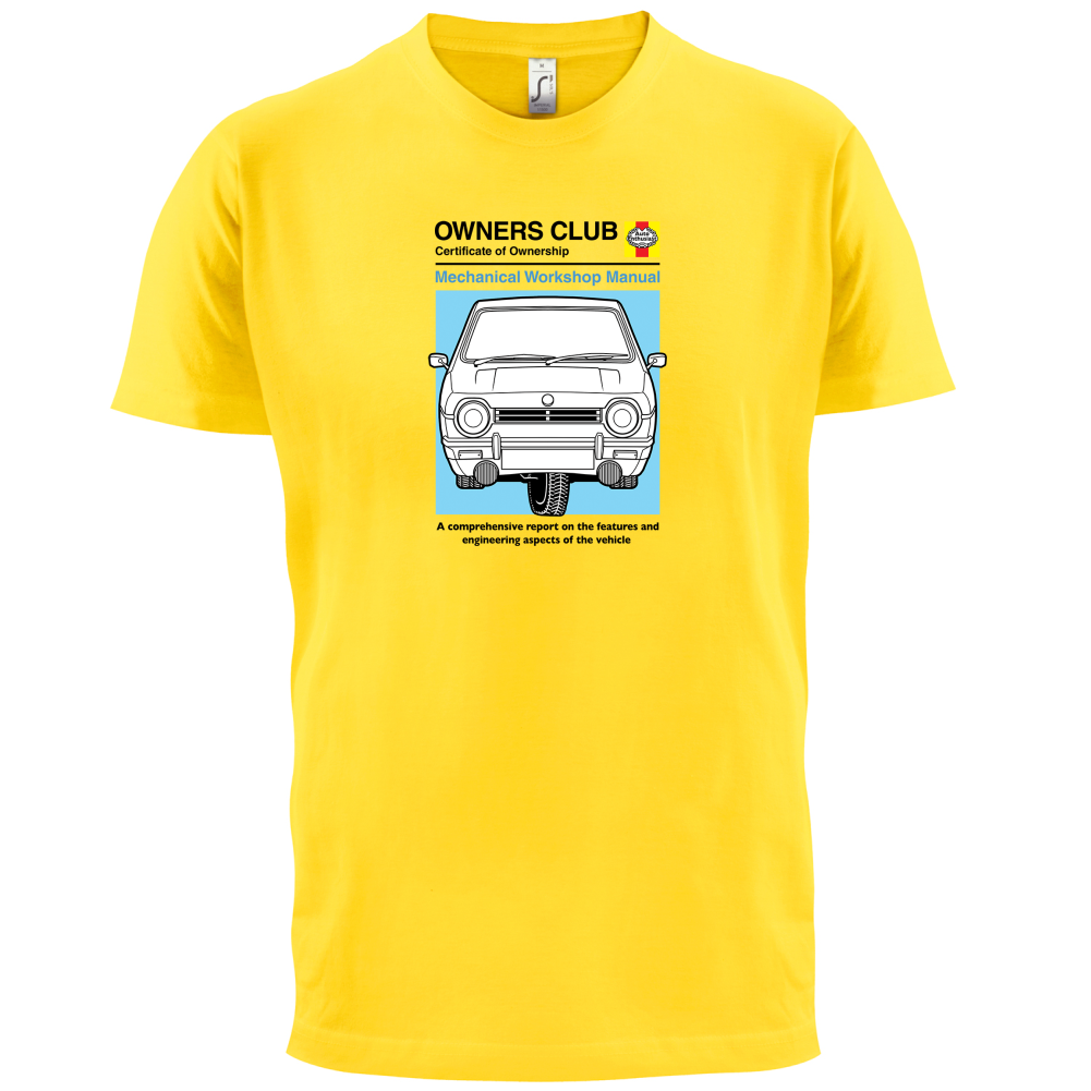 Car Owners Manual Reliant Robin T Shirt