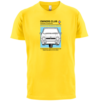 Car Owners Manual Reliant Robin T Shirt