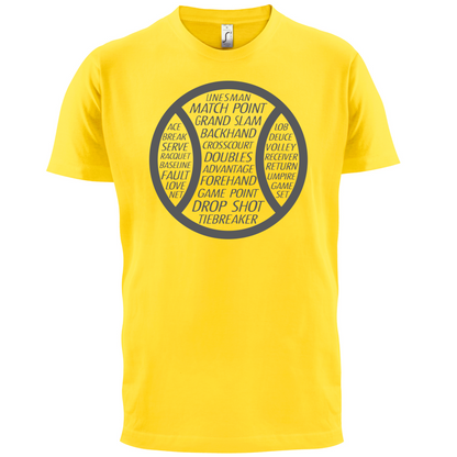 Tennis Word Ball T Shirt