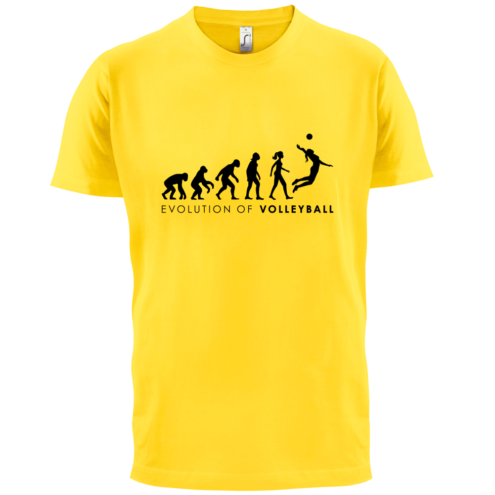 Evolution Of Woman Volleyball T Shirt