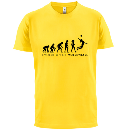 Evolution Of Woman Volleyball T Shirt