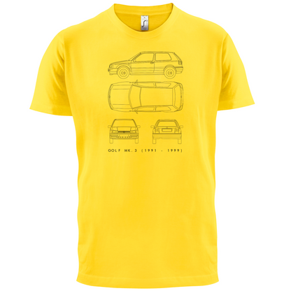 4 View Golf MK3  T Shirt