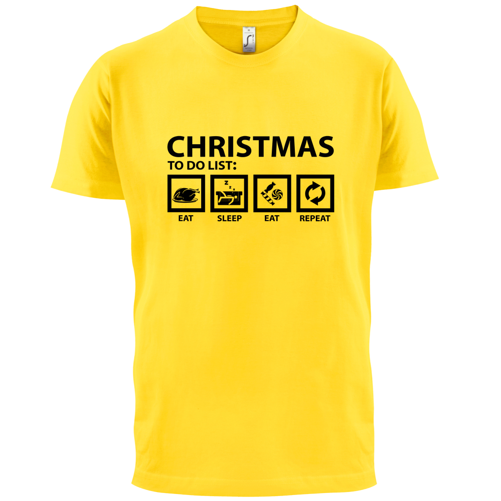 Christmas To Do List T Shirt