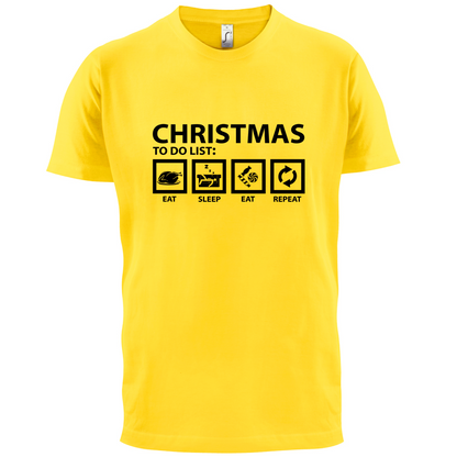 Christmas To Do List T Shirt