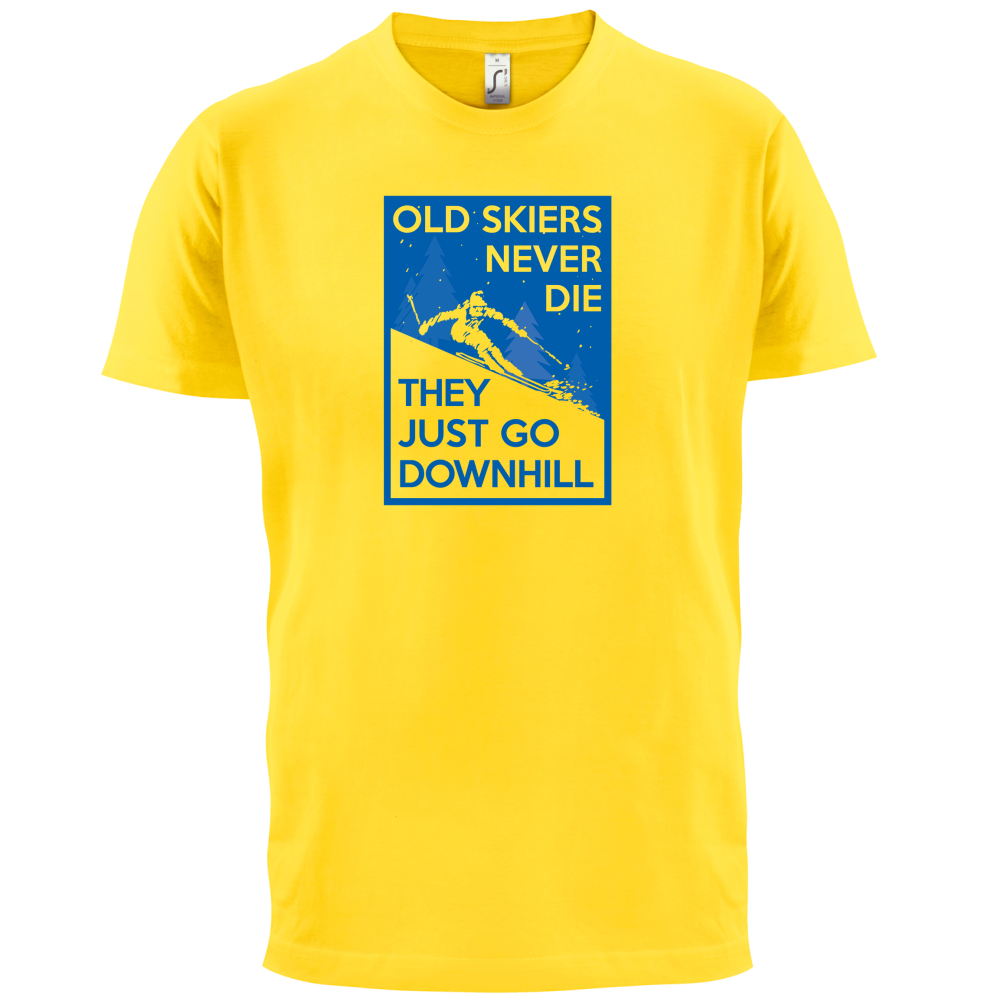 Skiers Go Downhill T Shirt