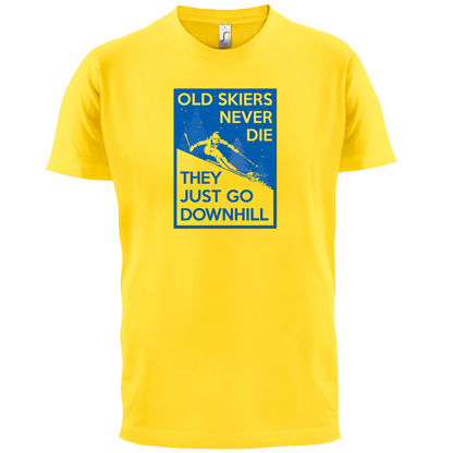 Skiers Go Downhill T Shirt