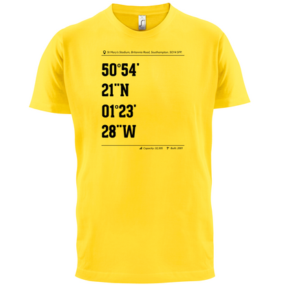 Stadium Coordinates Southampton T Shirt
